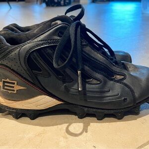Easton Cleats Mens Size 9 Black Red Baseball Football Shoes